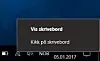 Kikk på skrive-bord-innstillingen gjør at man kan få en rask titt på skrivebordet ved bare å føre muspekeren ned i høyre hjørne på skjermen. Foto: Skjermbilde