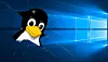 Tux gjør innbrudd i Windows 10