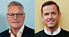 Gisle Jentoft (til v.) forlater Superoffice. Lars Engbork til høyre i bildet er utpekt til ny konsernsjef.