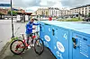 Bikely satte nylig ut sykkelparkering på Majorstua i Oslo. Foto: Bikely
