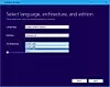 Husk å velge riktig arkitektur før du laster ned Windows 10-installasjonsfilene. Valgmulighetene åpnes ved at man fjerner avkrysningen for anbefalte valg. Skjermbilde: digi.no