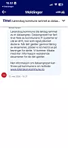 Har varslet foresatte. I går ettermiddag sendte Lørenskog kommune ut denne meldingen til alle foresatte med informasjon om at IT-angrepet skaper usikkerhet rundt de kommende eksamenene. Foto: skjermdump