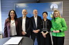 Digitaliseringminister Karianne Tung (til høyre) sammen med, fra venstre: administrerende direktør Birgitte Engebretsen i Telenor Norge, Nkom-direktør John-Eivind Velure, administrerende direktør Bjørn Ivar Moen i Telia Norge, og konserndirektør Kristin Dahle Larsen i Lyse Tele.
