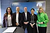 Digitaliseringminister Karianne Tung (til høyre) sammen med, fra venstre: administrerende direktør Birgitte Engebretsen i Telenor Norge, Nkom-direktør John-Eivind Velure, administrerende direktør Bjørn Ivar Moen i Telia Norge, og konserndirektør Kristin Dahle Larsen i Lyse Tele.
