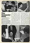 De nye skinnende blanke datamaskinene kom med store muligheter for karrierekvinnen. Artikkel fra Cosmopolitan Magazine april 1967. Foto: Cosmopolitan magazine