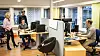 Kort avstand mellom forretningsutviklere og IT-utviklere en en av styrkene til banken, tror IT-lederen. Fra venstre: Eirunn Skogen, Geir Smestad, Ørjan Hatland, Trond Aarø, og Trond Skram Aasen.