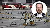 Fugler på en forlatt bussterminal i tech-storbyen Bangalore, fotografert i mai 2020. Indere flest jobber stadig hjemmefra. Tom Krohn (innfelt) er overrasket over funn i en kartlegging av hvordan nedstengningen har påvirket IT-leveransene til Norge.