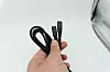 USB-C til USB-C kabelen til Apias lader med maks 10 Watt så eigner seg kun til lading av mobiler eller annen småelektronikk Foto: Oskar Hope-Paulsrud