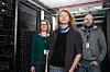 Fra venstre: IT-forvaltningsleder Guro Bråten Olsborg, professor Gunnar Tufte ved Institutt for datateknologi og informatikk og Einar Næss Jensen, senioringeniør ved NTNU og hovedansvarlig for drift av Idun. Foto: Kai T. Dragland