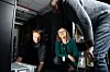 Fra venstre: Professor Gunnar Tufte, IT-forvaltningsleder Guro Bråten Olsborg og senioringeniør Einar Næss Jensen med Idun. Foto: Kai T. Dragland