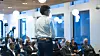 Telenor holder tre arrangementer på Vitenbiten i Arendal under Arendalsuka i år. Her ser vi Telenors norgessjef Petter-Børre Furberg.
