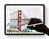 Støtten for Apple Pencil har blitt forbedret, blant annet med en ny verktøypalett (til venstre). Foto: Apple