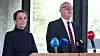 Byrådsleder Rune Bakervik (Ap) sier de har avdekket alvorlige systemsvikt som kan få alvorlige konsekvenser. T.v. barnevernsbyråd Line Berggreen Jacobsen (Ap).