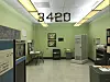 3420 Boelter Hall, rommet ved UCLA hvor den første Arpanet-meldingen ble sendt fra i 1969. Fortsatt rommer det en del av datidens IKT-utstyr. Foto: UCLA