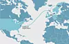 Fiberen skal gå fra Mo i Rana i Nordland til Virginia Beach i USA. - Før var det i New York alle de største aktørene ville ha landing. Nå er det Virginia Beach. Det gir oss gode muligheter til å koble på alle de største aktørene i USA, sier Bjørn Rønning i Midgardsormen til digi.no.