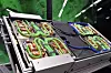 Bladmodul med 8 av 304 Nvidia «Grace Hopper» GPU-er, som til sammen utgjør superdatamaskinen Olivia.
