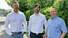 Fra venstre Thomas Kronen, Øystein Larsen Dalheim og Sigurd Moengen.