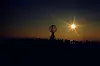 Midnattssol over Nordkapp i Finnmark. Kanskje det var her Bjørnstjerne Bjørnson ble helt målløs av midnattssola. Foto: Scanpix