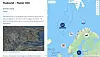 Her ser man hvordan man ved å navigere på kartet til Nussir-gruven i Repparfjorden og få opp relevant informasjon. Se løsningen på denne lenken.