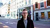 Tobias Judin, juridisk rådgiver i Datatilsynet. Datatilsynets hovedkontor i bakgrunnen.