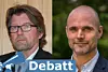 Morten Braarud, leder i Øvre Eiker fibernett og Audun Wiig, næringspolitisk rådgiver KS Bedrift Energi. Foto: Privat