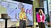 Kristine Hofer Næss og Hanne Ek på scenen da ODA-Nettverk lanserte sitt nyeste initiativ, ODA board network, 4. september.