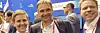 Reynir Jóhannesson (til venstre) har sine første dager på jobb i Ice. Samtidig er det klart at administrerende direktør Abraham Foss i Telia (i midten) og administrerende direktør Eivind Helgaker i Ice skal gjøre forretninger sammen også i tiden fremover (arkivfoto).