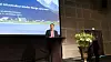 Kommunal- og distriktsminister Bjørn Arild Gram på scenen under Inside Telecom-konferansen høsten 2021.