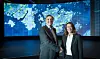 Leder Hege Skryseth for Kongsberg Digital sammen med Knut Johansen da de to selskapene ble enige om å gå inn i et samarbeid sammen. Kongsberg digital eier nå 34 prosent av haldenselskapet. Foto: Esmart systems