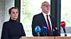 Byrådsleder Rune Bakervik (Ap) i Bergen fortalte mandag at bekymringsmeldinger til barnevernet ikke har kommet fram. Problemet gjelder meldinger en rekke steder i Norge. T.v. barnevernsbyråd Line Berggreen Jacobsen (Ap).