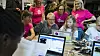 Trine Skei Grande under Girl Tech Fest 2017 på Deichmanske hovedbibliotek sammen med Heidi Austlid, Mailen Greve, Marit Andreassen og Isabelle Ringnes tidligere i år. Illustrasjonsfoto.