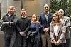 NTNU-laget Norwegian Cyber Rangers. Fra venstre Lars Jakob Nagelsaker, Tinius Jurgensen Presterud, Paulina Wesolowska, Odin Heitmann, Camille Sivelle og Stewart James Kowalski.