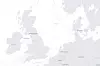 EU er bekymret for sikkerheten til undervannskabler i europeiske farvann. Kartet viser undersjøiske kabeltraseer i Nordsjøen. Illustrasjon: Submarine Cable Map