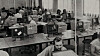 Terminalstue hos Institutt for informatikk ved Universitetet i Oslo. Bildet er fra 1985 og viser studenter ved det som etter alt å dømme er Tandberg TDV2200-terminaler.