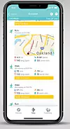 Kart: Kartet kan vise hvor du mosjonerte og i hvilken pulssone du lå i. Foto: Fitbit