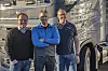 Henning Remseth Pedersen, Magne Flakk og Kim Finkenhagen viste frem både plattform, biler og godt humør da digi.no var på besøk. Foto: Sarah McDonald Gerhardsen