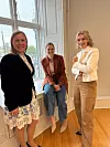 Barneminister Lene Vågslid, Caroline Stage og Karianne Tung i København. Foto: Digitaliserings- og forvaltningsdepartementet