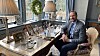 Kronprins Haakon fotografert på sitt hjemmekontor, hvor han torsdag sendte en hilsen til utviklingsdugnaden The Global Hack.