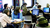 FØR: Microsoft og Windows har i rundt 20 år vært helt enerådende i pc-markedet. Slik er det ikke lenger. Stadig flere velger alternativer. Arkivbildet er fra Flesberg skole der 9. klassinger har dataundervisning tilbake i 2008.