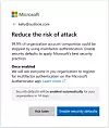 Slik vil meldingen i AD se ut Skjermbilde: Microsoft