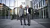 Magnar Øyhovden (til venstre) er administrerende direktør for Fjordkraft AS, her sammen med konsernsjef Rolf Barmen i Elmera, tidligere Fjordkraft Holding ASA. Duoen kan notere seg for 5000 færre mobilkunder i løpet av tredje kvartal.