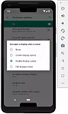 Støtten for den nå velbrukte leppen øverst på mobilen er blant verktøyene Android-utviklere nå har til disposisjon. Foto: Google
