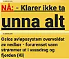 Kollasje med to versjoner av samme sak på Dagbladet.no. Dagbladets opprinnelige tittel øverst og nettlesertilleggets versjon under. Skjermbilde: Marius Valle/Teknisk Ukeblad
