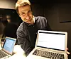 Peter Salomonsen er hjernen bak bragden. Han har nedlagt et stort arbeid med å få Git til å virke i nettleseren. Foto: Marius Jørgenrud