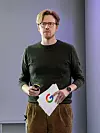 Sondre Ronander i Google Norge, fotografert på lanseringen av Pixel 8 04/10/2023. Foto: Are Thunes Samsonsen