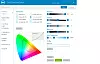 Med Dell PremierColor-programmet kan du endre fargeprofiler og fargerom for å tilpasse skjermen ulike formål.