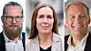 Aslak Sira Myre (Nasjonalbiblioteket), Hilde Singsaas (DFØ) og Erik Hope (DSS) står for åpningen av Kudos.