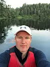 Dagfinn Ringås er konsernsjef i Sysco. Han er mentor i SHE Community. Her er en selfie fra sommer i Norge. Foto: Privat
