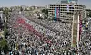 22. juli demonstrerte 700 000 i Al-Assy-plassen i Hama, mot Assad-regimet. Bilde: Wikimedia Commons