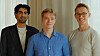 Strawberry-grunderne Arian Hanifi, Charles Maddock og Sebastian Thunmann.